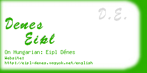 denes eipl business card
